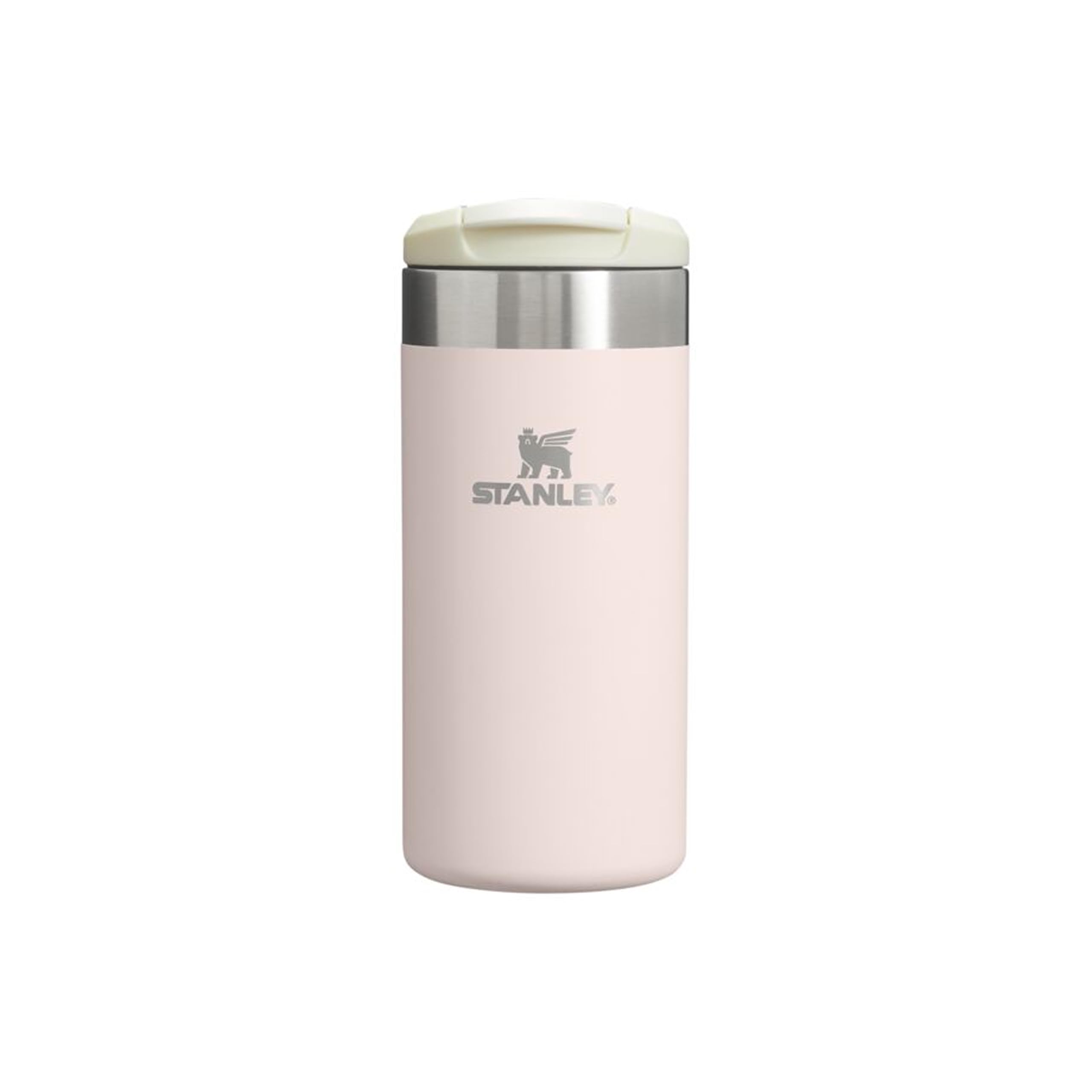 Stanley 1913 Aerolight Transit Thermo Mug 0.35L - Keeps Hot for 4 Hours - Dishwasher Safe - Coffee Mug To Go Leak-Proof - Compatible with Common Car Drink Holders - Rose - 100000108129