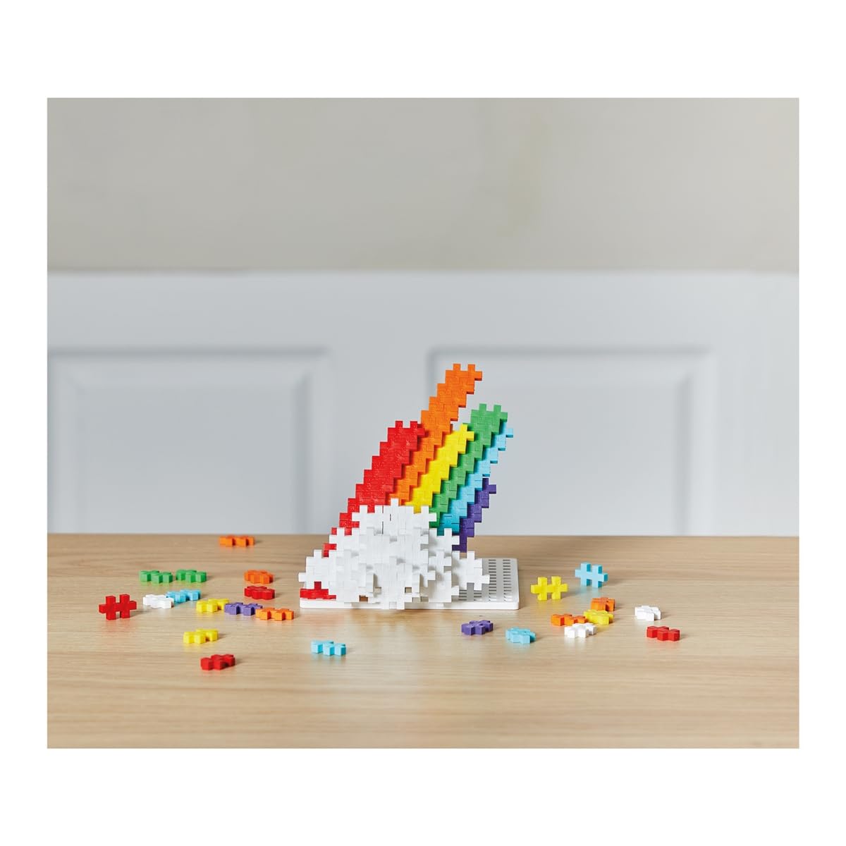 Plus-Plus 3976 Ingenious construction toy, rainbow, creative building blocks, building block set for children, 600 pieces