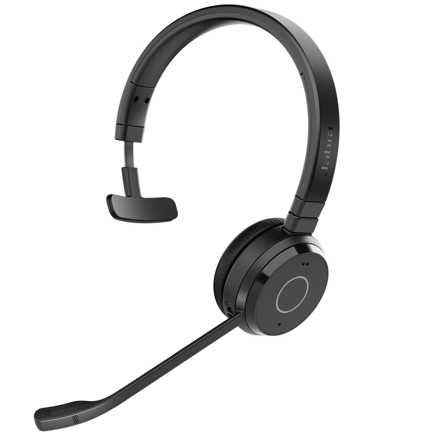 Jabra Evolve 65 TE (3rd Edition 2025) Wireless Bluetooth Mono Headset with Noise Canceling Microphone, Connects 2 Devices, 16 Hour Battery Life, USB-A Adapter, Meeting Apps Compatible, Black - 6693-839-409