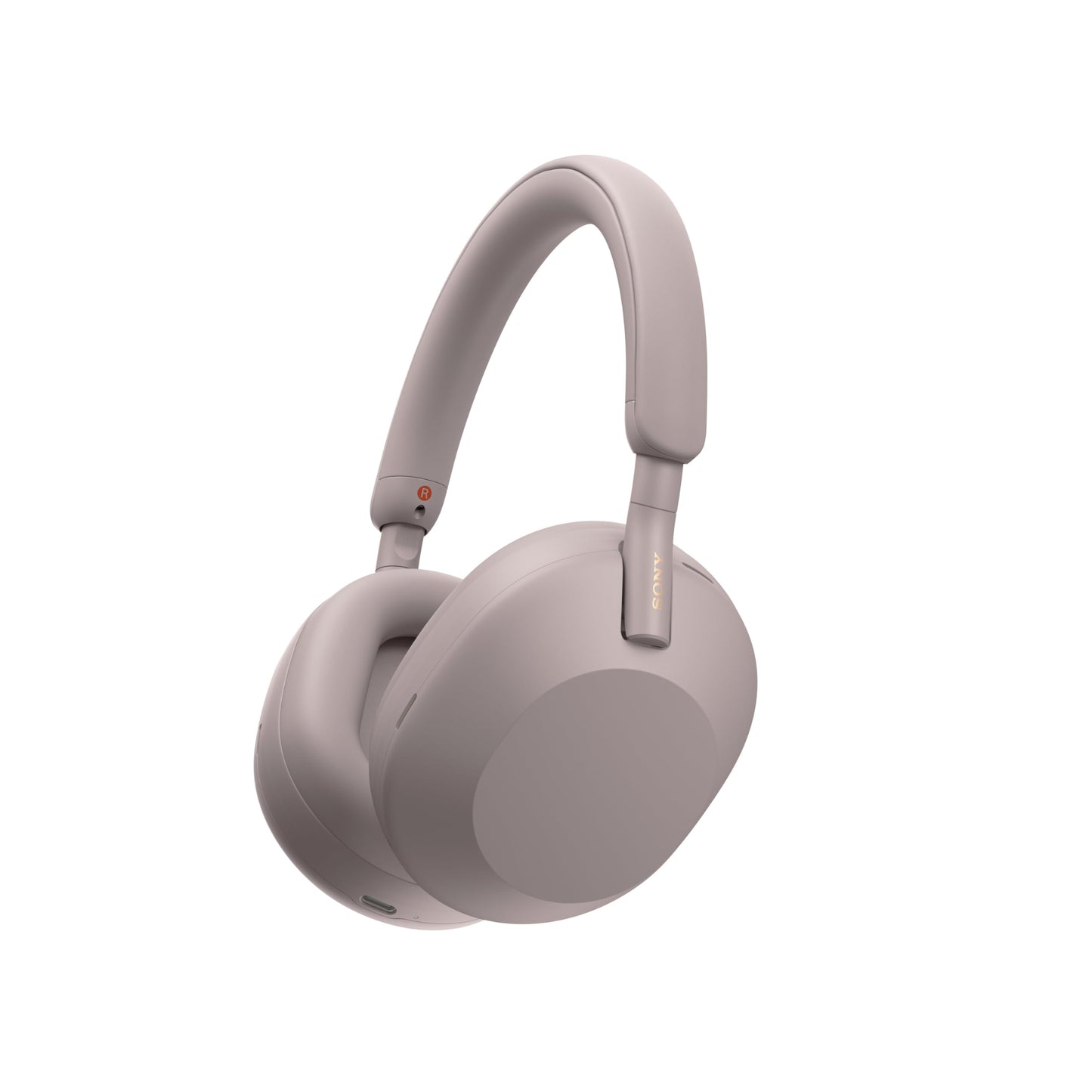 Sony WH-1000XM5 wireless over-ear headphones, active noise canceling at premium level with spatial 3D audio, transparency mode, up to 30 hours of battery life, Bluetooth, smoky pink - WH1000XM5P.CE7