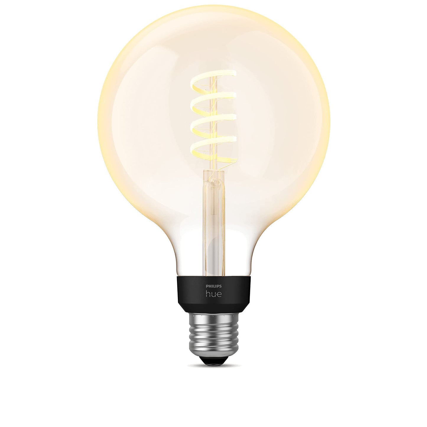 Philips Hue White Ambiance E27 Filament Large Globe (550 lm), dimmable LED lamp for the Hue lighting system with warm to cool white light, smart light control via voice and app, pack of 1 - 929002478101