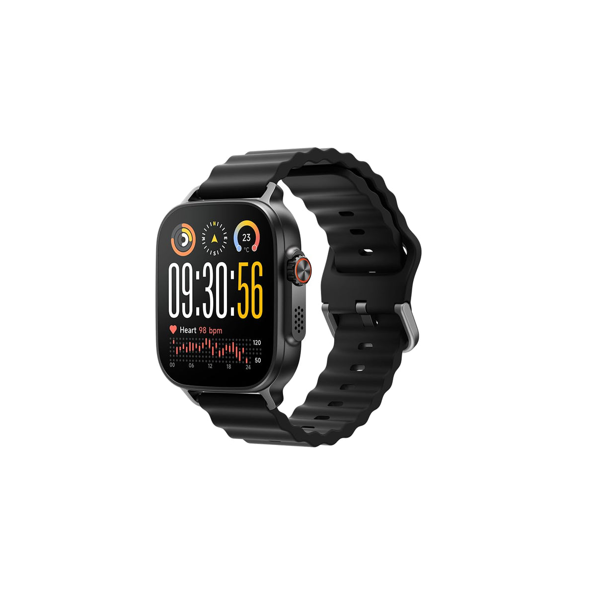 realme Watch 5, 1.97" AMOLED Display, 60 Hz superfluid, 16-Day Very Long Battery Life, IP68 Water and Dust Resistance, Titanium Black - 6941764468948