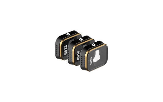 PolarPro - DJI Mini 3 Pro - Shutter - ND8 + ND16 + ND32 (3-Pack) - Ultra-Lightweight Aluminum - Precisely Engineered - horizontal and vertical shooting modes - Color Neutrality - MINI3-PRO-SHUTTER