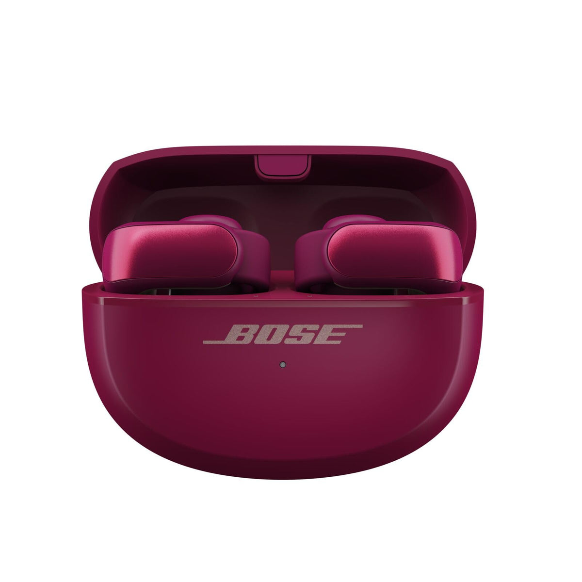 Bose Ultra Open Earbuds with Bluetooth and OpenAudio technology, clip-on headphones, wireless open ear earbuds, immersive audio, up to 48 hours battery life, Dark Plum - Limited Edition - 881046-0070