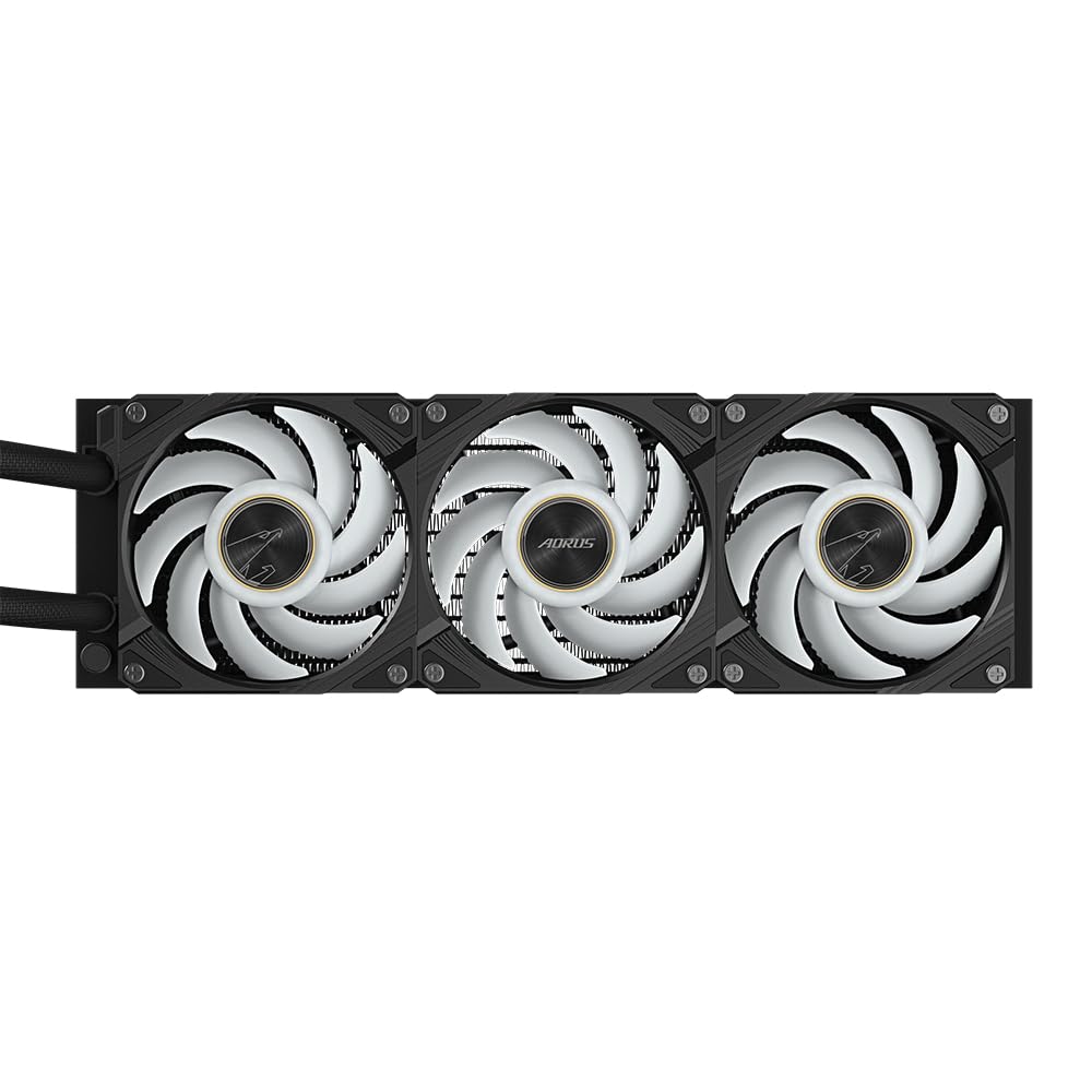 GIGABYTE AORUS WATERFORCE X II 360 AIO Liquid CPU Cooler - 3x120mm ARGB Fans, Full-Color LCD, Daisy-Chain, compatible with Intel LGA 1851 and AMD AM5 - GP-AORUS