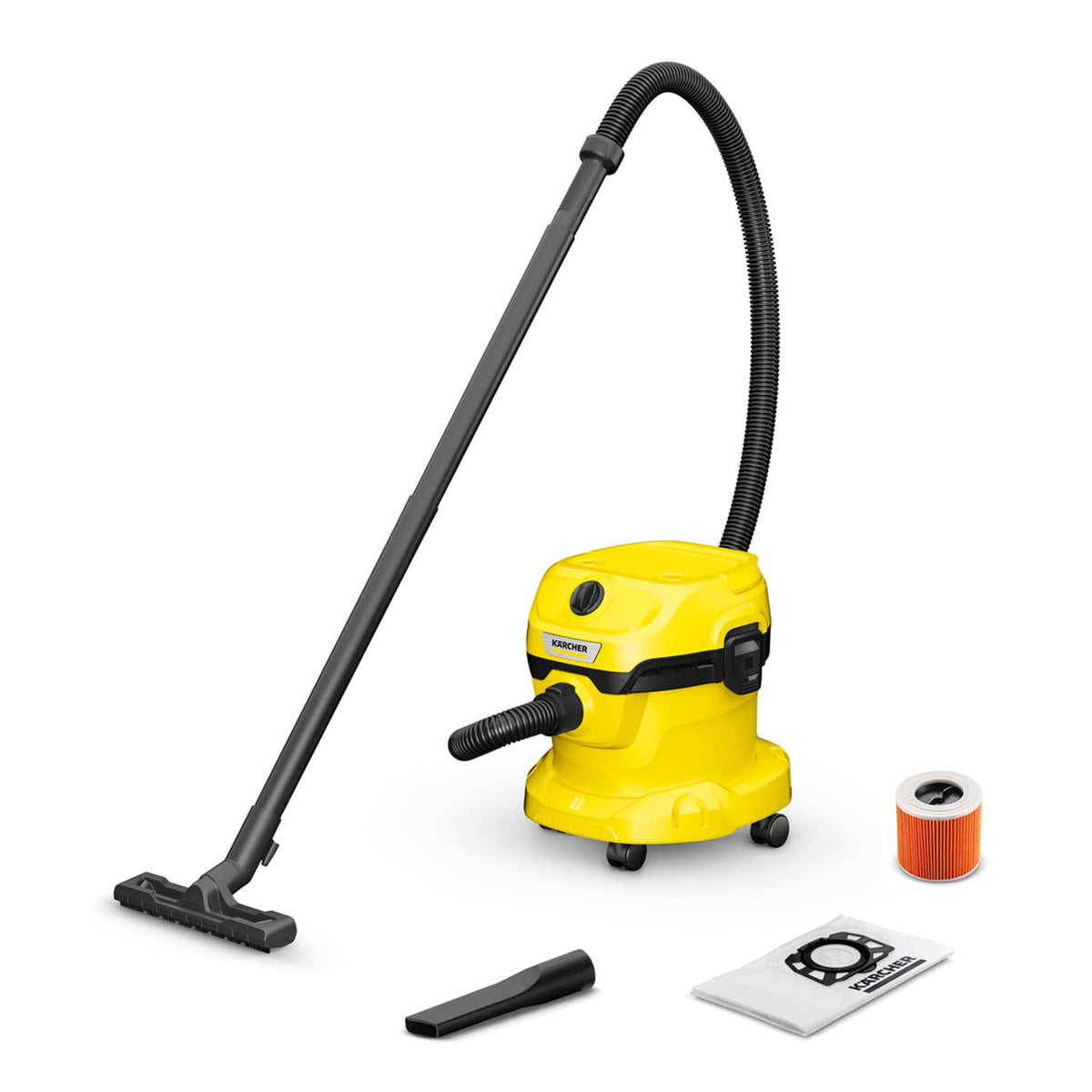 KÄRCHER Wet/Dry Vacuum Cleaner WD 2 Plus V-12/4/18/C, Plastic Container: 12 l - 1.628-009.0