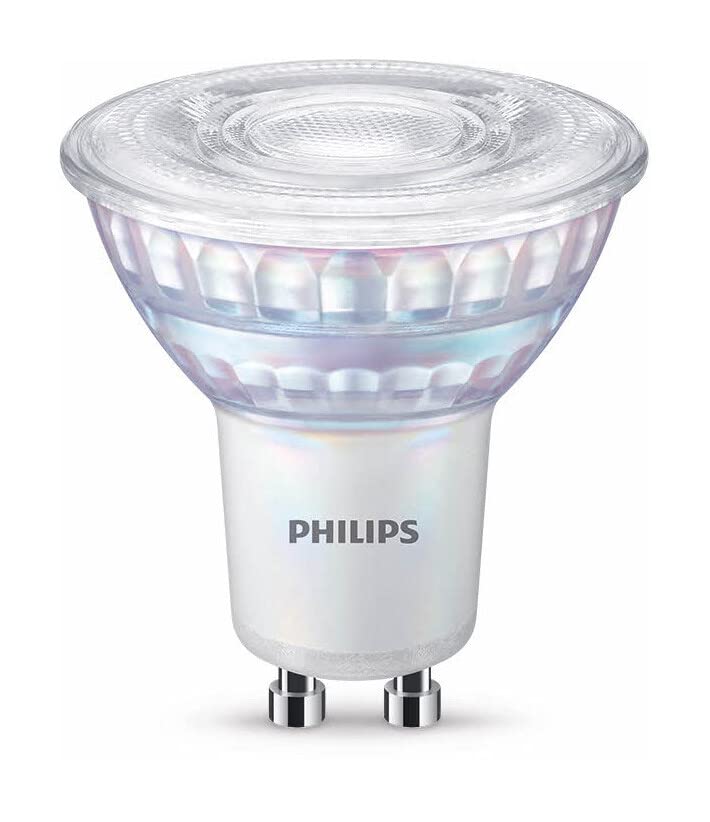 Philips LED Classic GU10 WarmGlow lamp, 50W, reflector, dimmable, warm white, double pack - 929002065718