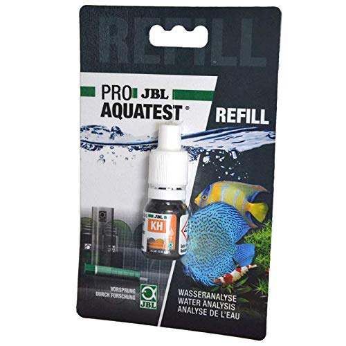 JBL water test refill, for fresh/seawater aquariums and ponds, ProAquaTest KH carbonate hardness refill, 1 piece - 2411100