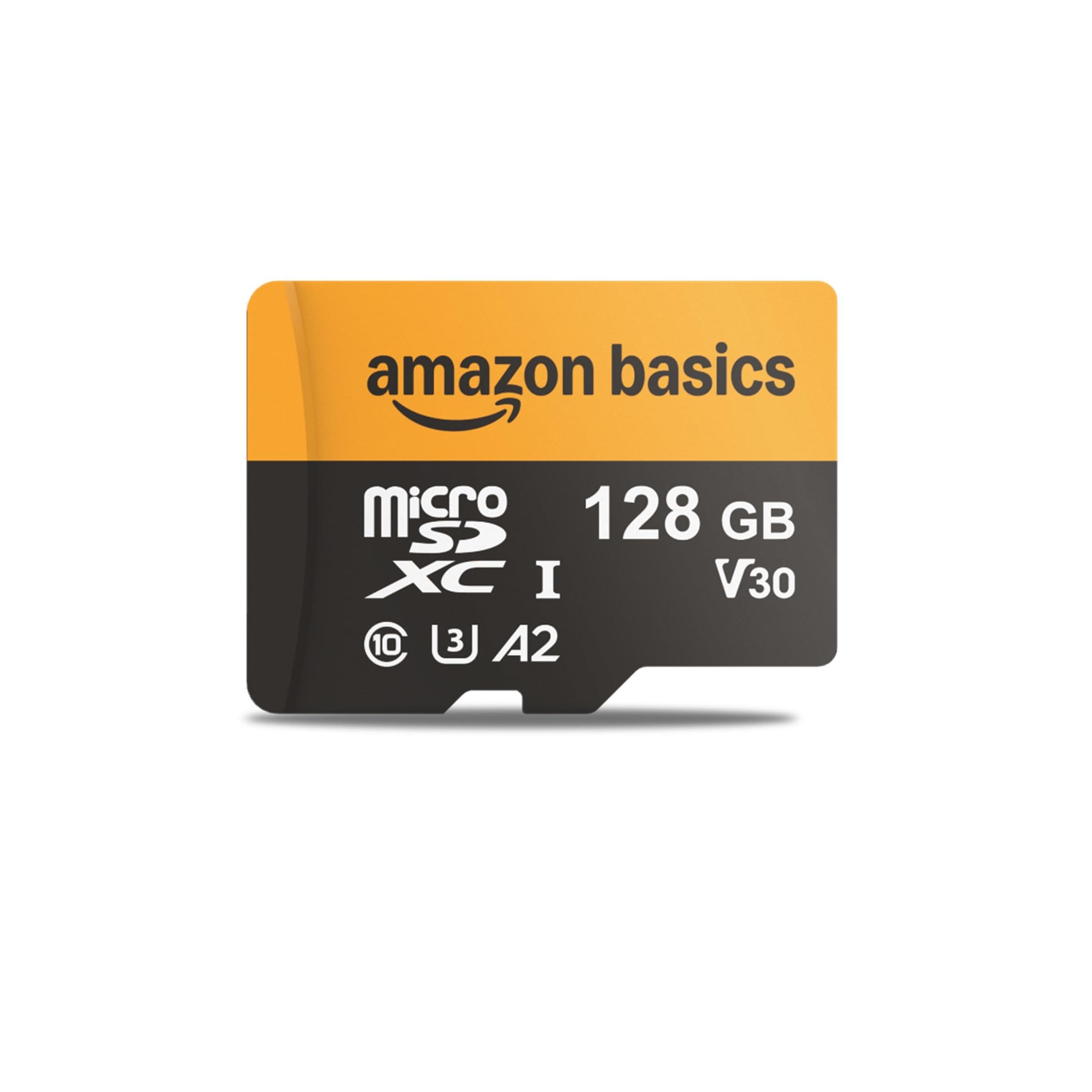 Amazon Basics 128GB microSDXC Card with Adapter, Read Speed up to 200MB/s, Pack of 1 - LSMICRO128GU3-H
