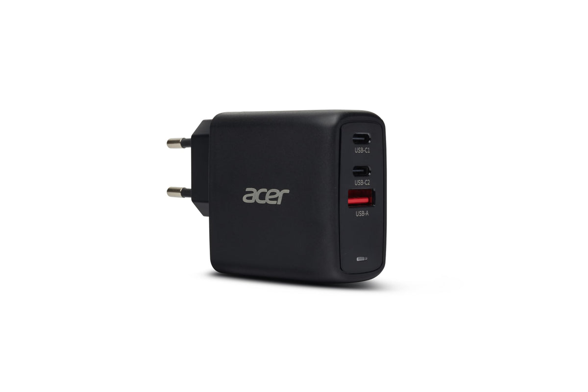 Încărcător Acer USB-C 67W 3 Port GaN, Încărcător pentru laptop, Alimentator GaN