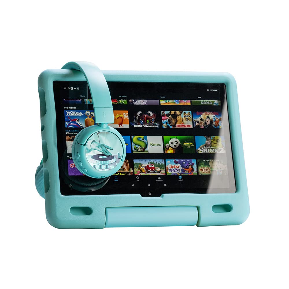 Brand new and “Made for Amazon”: BuddyPhones PopTime Pro Bluetooth children's headphones with volume limiter and boom microphone (ages: 3-12 years), teal - BT-BP-POP-TIMEP-TEAL