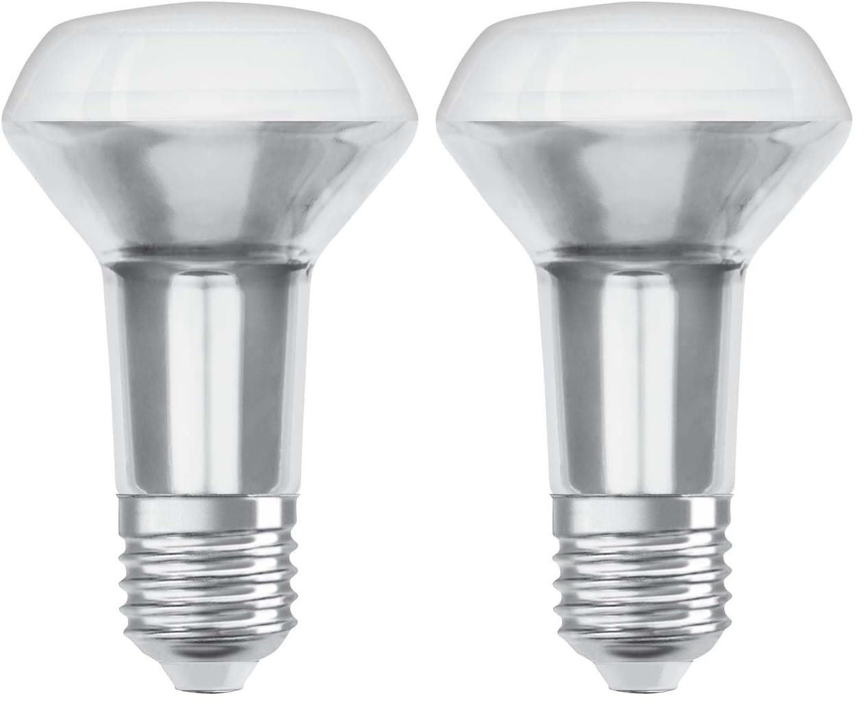 Osram LED reflector lamp | Base: E27 | Warm White | 2700K | 4.30W | Replacement for 60W reflector lamp | LED STAR R63 (pack of 2) - 4058075097049