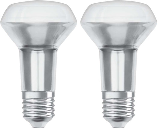 Osram LED reflector lamp | Base: E27 | Warm White | 2700K | 4.30W | Replacement for 60W reflector lamp | LED STAR R63 (pack of 2) - 4058075097049