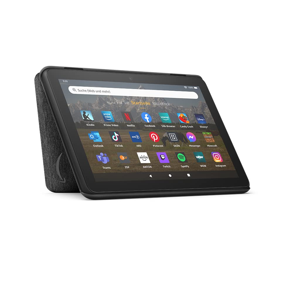 Amazon Case for the Fire HD 8 Tablet (Compatible with 12th Generation Tablets Only, 2022), Black - 53-028575