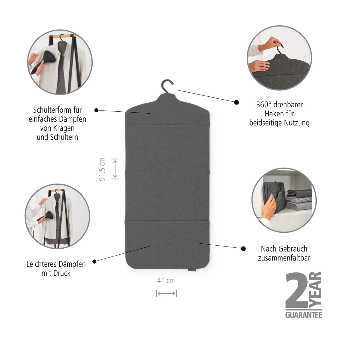 Brabantia - Foldable steam board heatproof surface Black