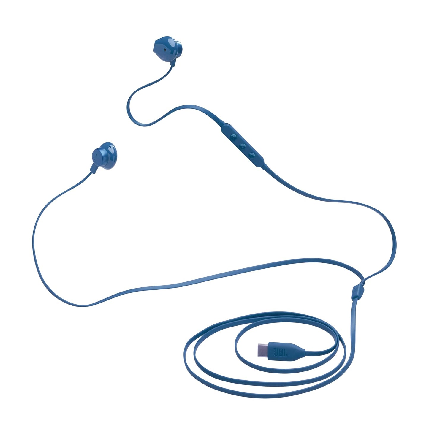 JBL Tune 305 C Headphones - Wired in-ear headphones with JBL Pure Bass Sound, microphone and USB-C port - Blue - JBLT305CBLU