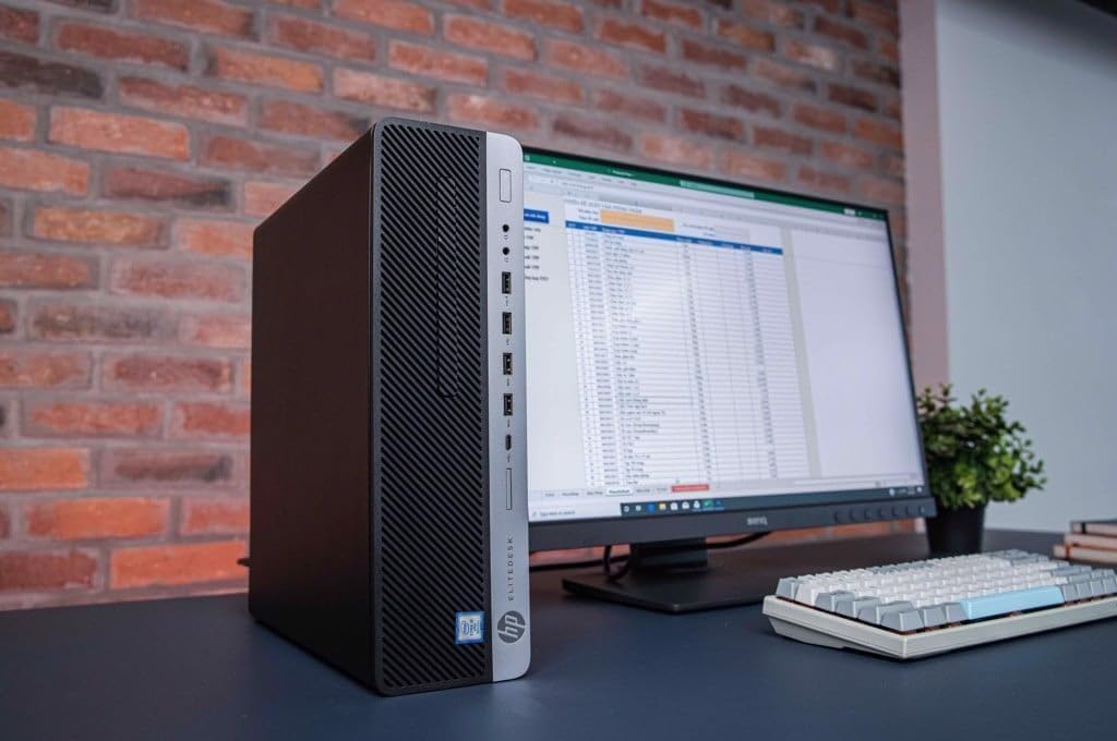 HP EliteDesk 800 G5 SFF Desktop Computer PC i5-8500 16GB RAM (Renewed)