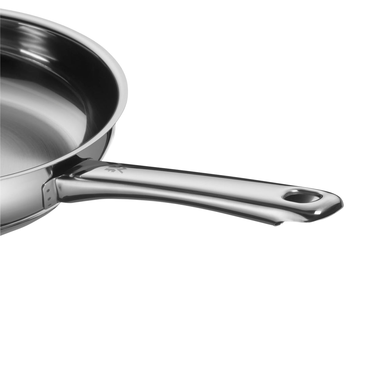 Set tigăi WMF Profi 24+28 cm inducție, tigăi din oțel inoxidabil neacoperit, Cromargan oțel inoxidabil, rezistente la cuptor - 0790026991
