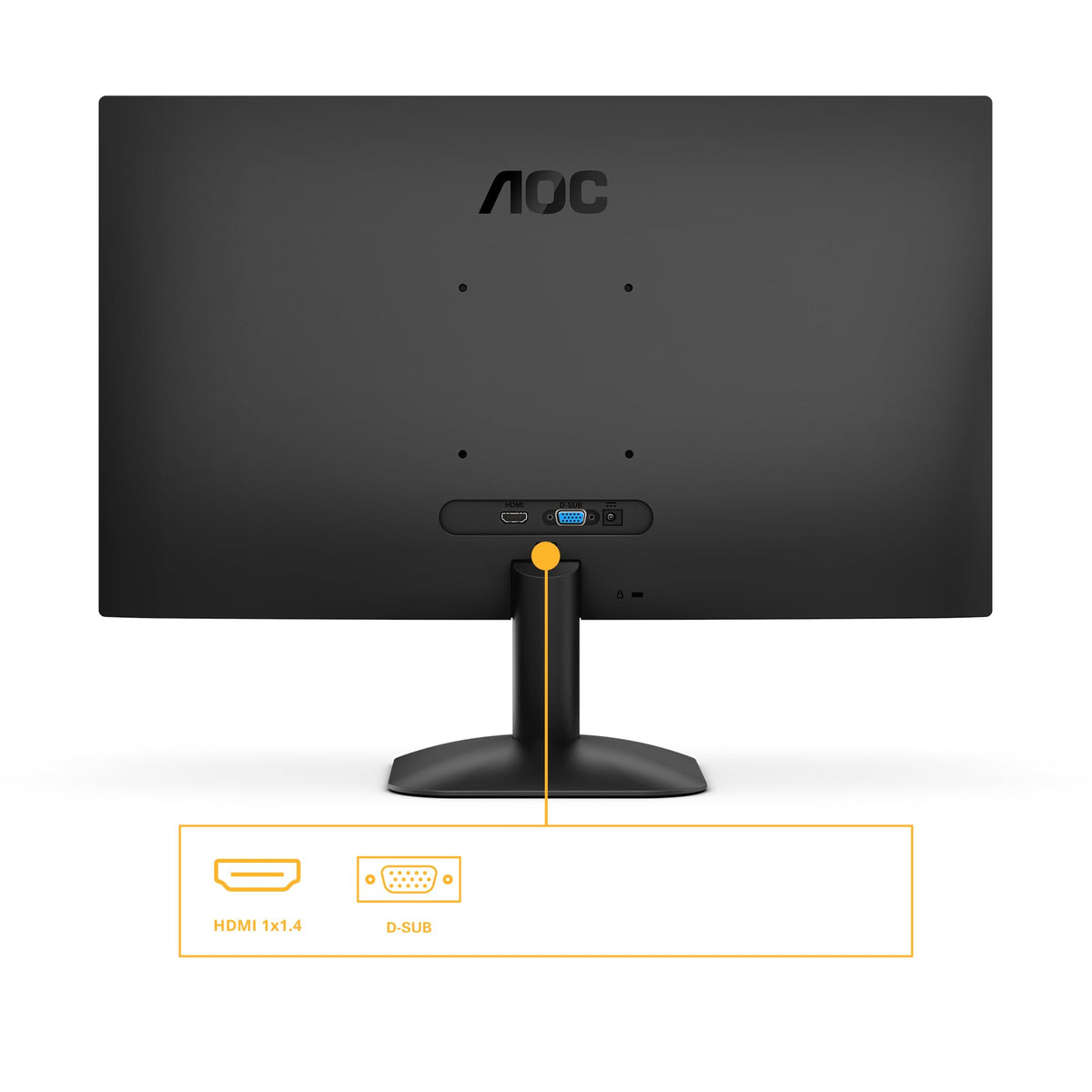 AOC 24B31H Monitor FHD de 24 inch, 120Hz, panou IPS, 4ms GtG, (1920x1080 HDMI 1x 1.4) negru