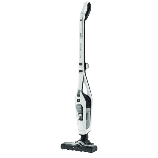 Rowenta RH6737 Dual Force 2-in-1 aspirator fără fir cu acumulator, aspirator de mână integrat, mâner pliabil, foarte ușor – doar 2,5 kg, iluminare LED, alb, 45 min
