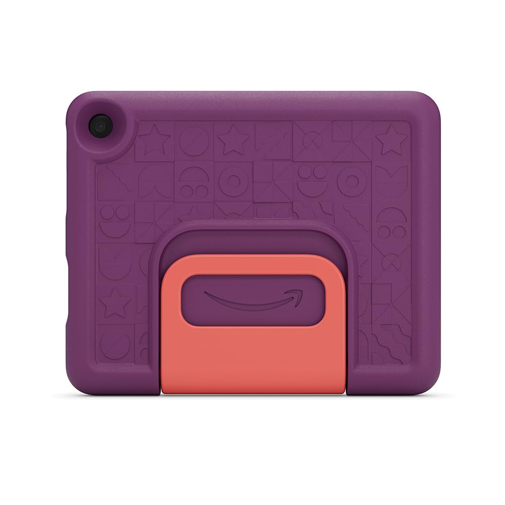 Amazon's new child-friendly case for the Fire HD 8 tablet (only suitable for 12th generation tablets), purple - 53-100122
