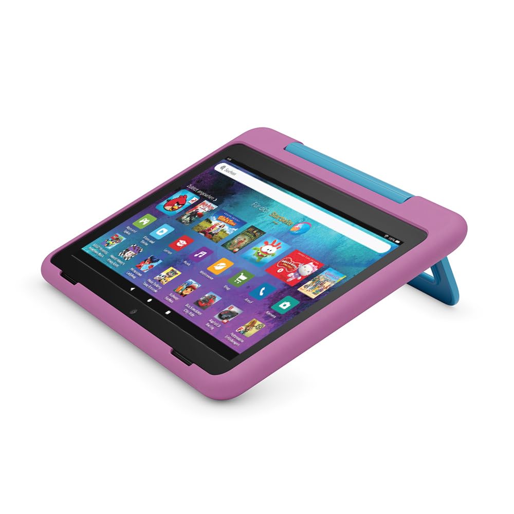 Amazon's new child-friendly case for the Fire HD 8 tablet (only suitable for 12th generation tablets), lion design - 53-036071