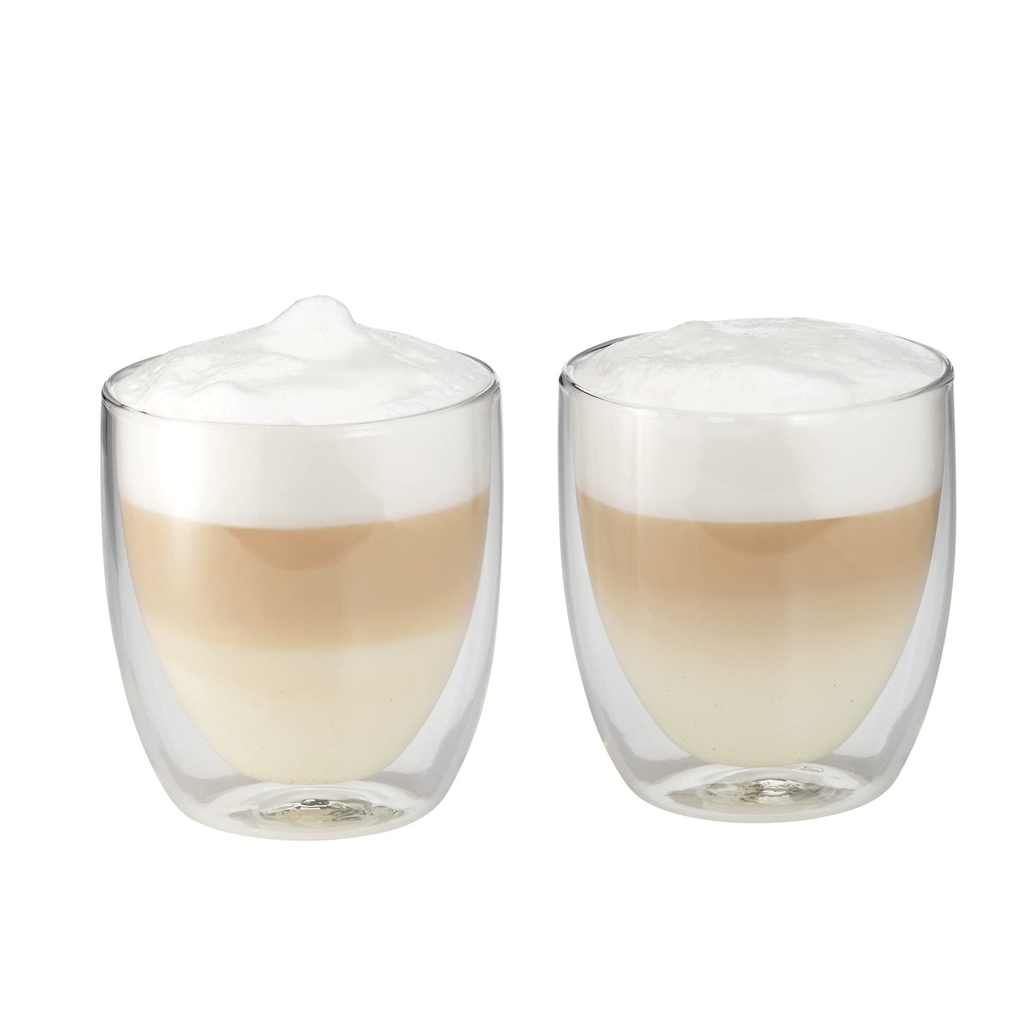 WMF cult double-walled cappuccino glasses set of 6, double-walled glasses 250ml, floating effect, thermal glasses, heat-resistant tea glass, coffee glass - 901412000