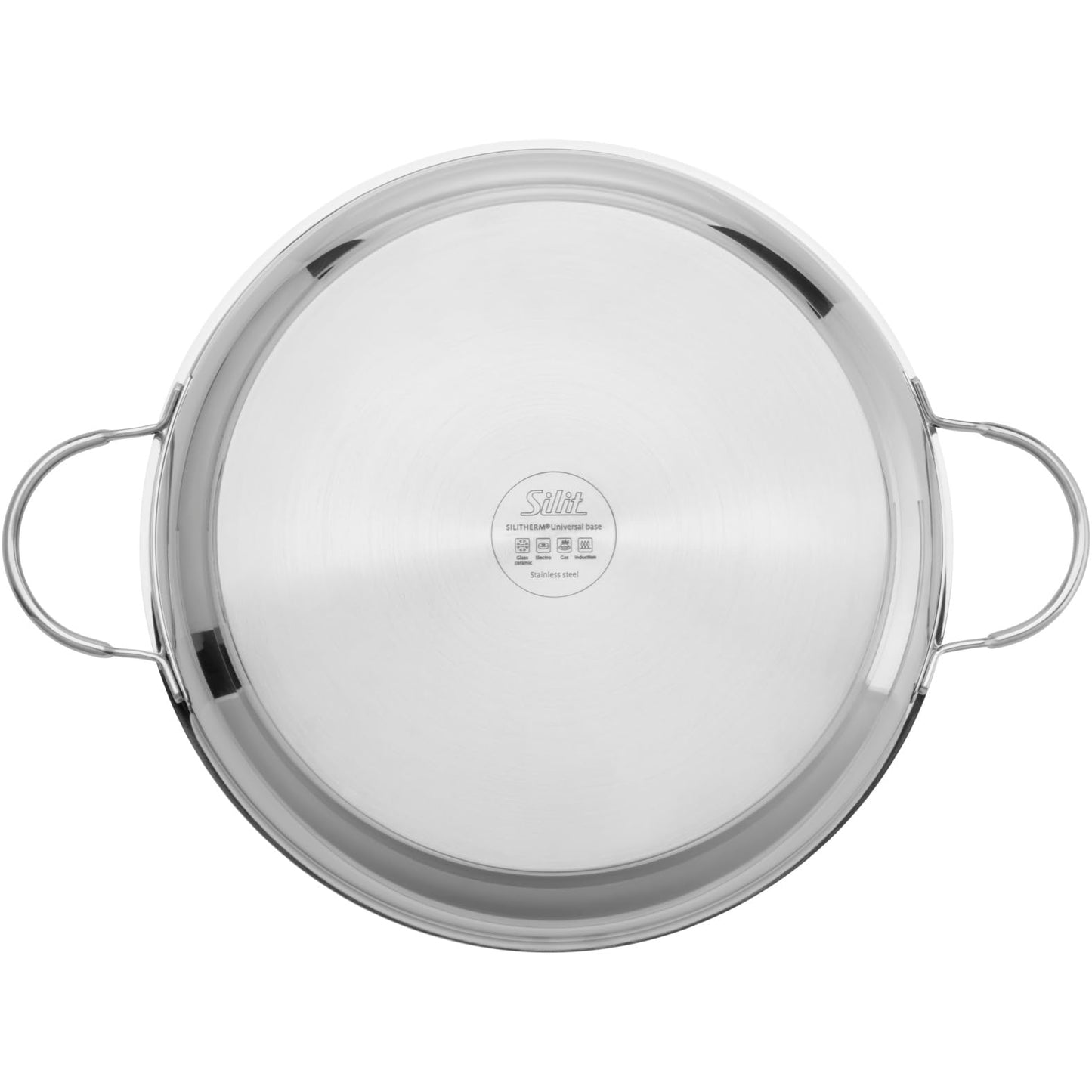 Silit Calabria frying/serving pan 32 cm induction, coated stainless steel, stainless steel handle, oven-safe, for gentle roasting - 2111301783