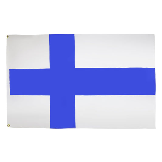 AZ FLAG - Finland Flag - 250x150 cm - Finnish Large Flag 100% Polyester with Brass Eyelets - 300g - K_66
