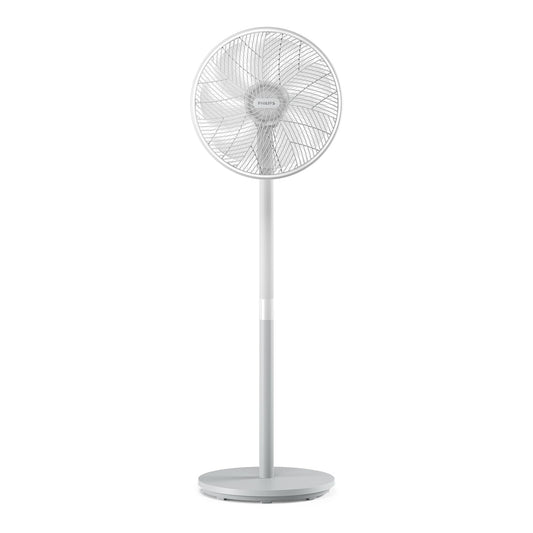 Philips fan series 2000. Strong & super quiet with SilentWings technology. 19dB. 2-in-1 table & pedestal fan. Tilt & oscillation adjustable. 12 hour timer. White (CX2550/00)