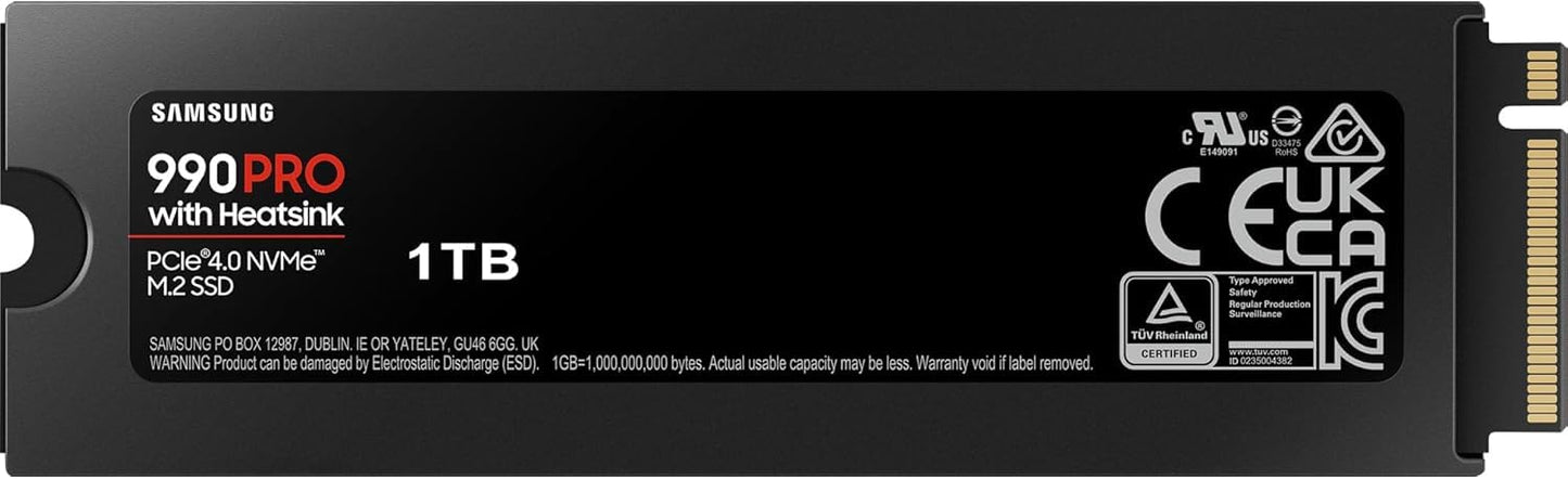 Samsung 990 PRO NVMe M.2 SSD with Heatsink