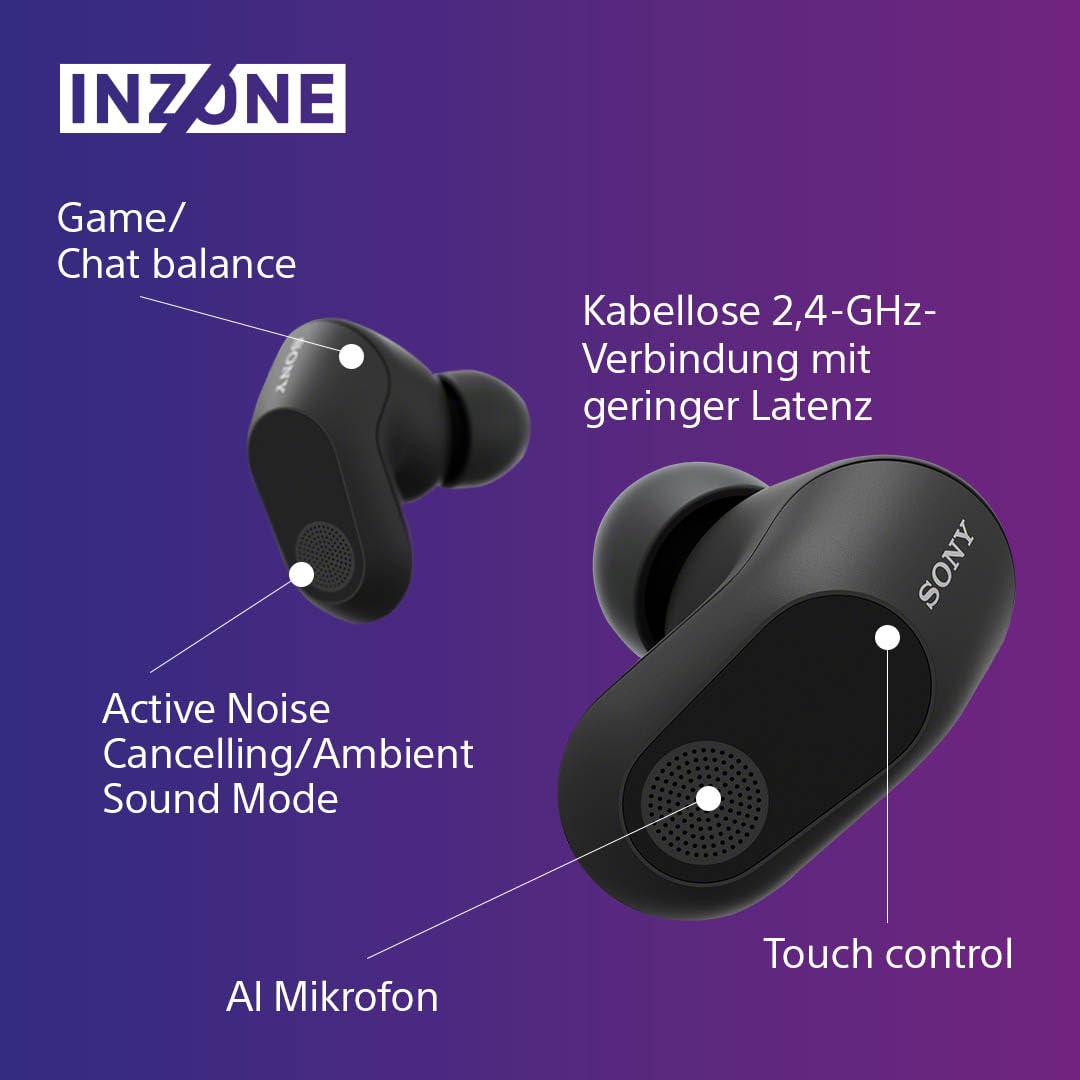Sony INZONE Buds fără fir – Căști de gaming cu anulare a zgomotului - WFG700NV.CE7
