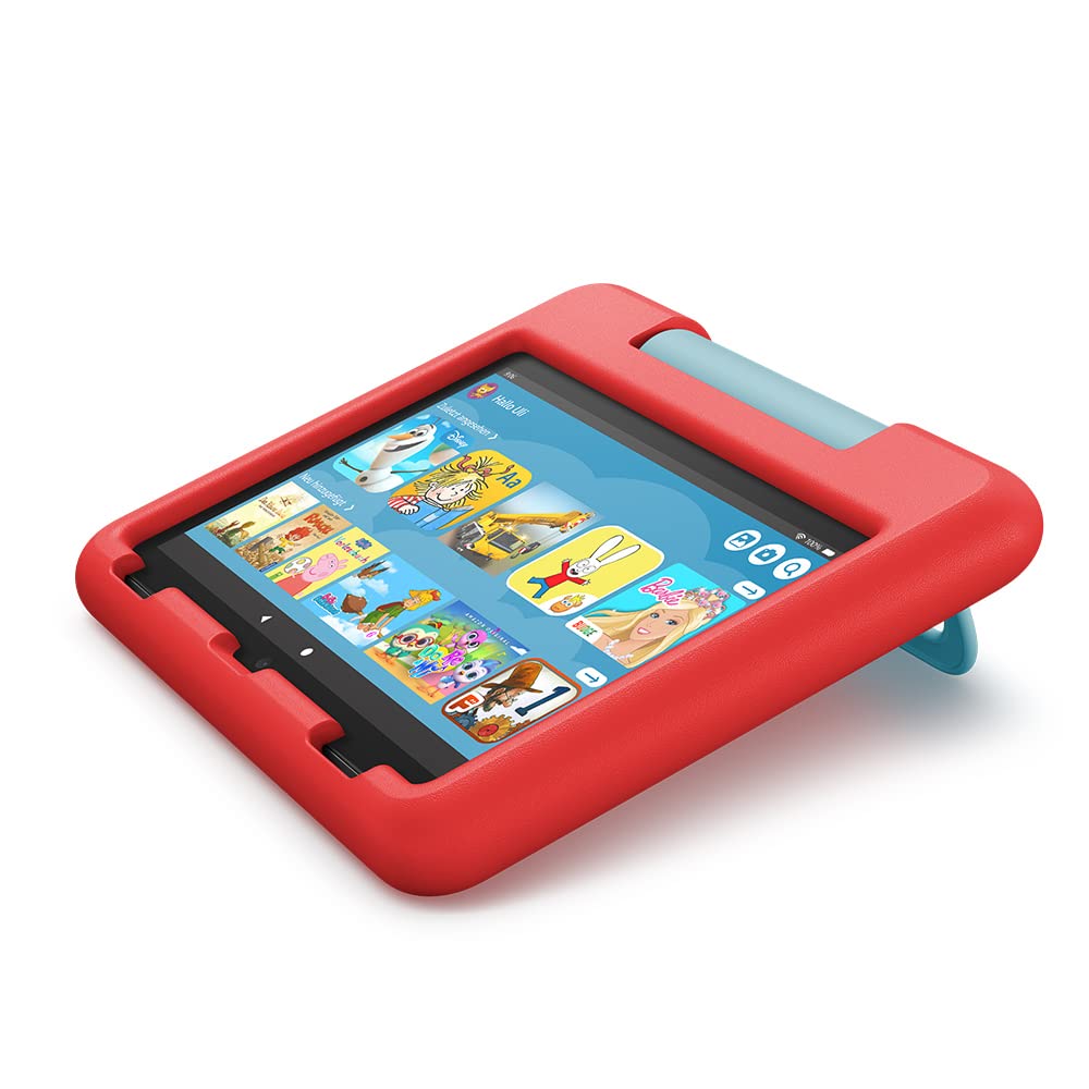 Amazon child-friendly protective case for the Fire HD 8 tablet (only compatible with the 12th generation, 2022), red - 53-028584
