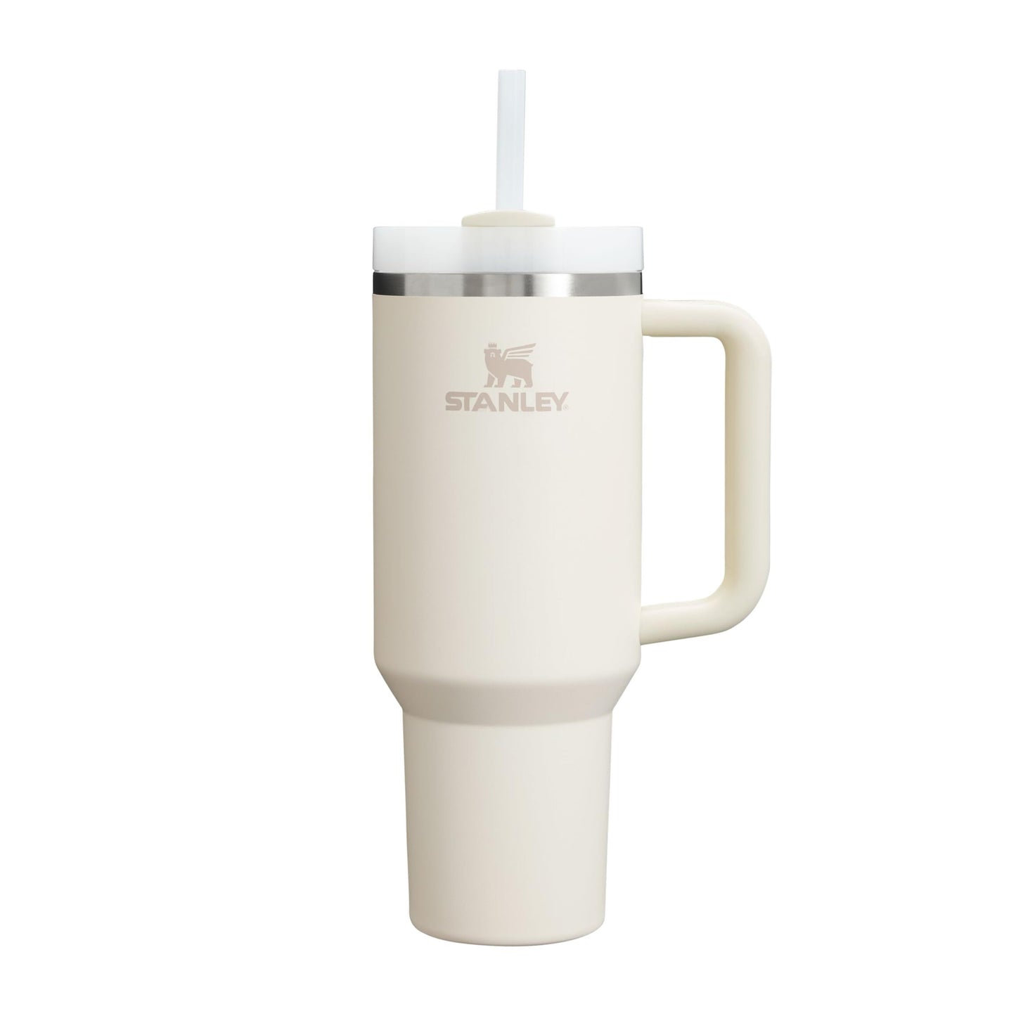 Stanley 1913 Quencher H2.0 Flowstate Drinking Bottle with Straw 1.2L - Thermo Mug Cools 11 Hours - 48 Hours Ice Cold - Dishwasher Safe - Thermos Bottle BPA Free - Drinking Cup - Cream 2.0 - 100000144324