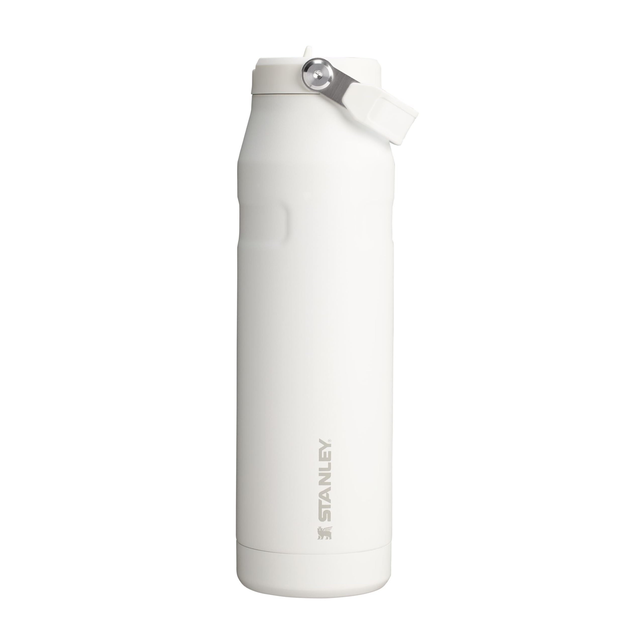 Stanley 1913 Flip Straw Drinking Bottle with Straw 1.06L - Thermal Mug Cools for 17 Hours - 4 Days Ice Cold - BPA Free - Leakproof - For Drink Holders - Dishwasher Safe - Frost - 100000108035