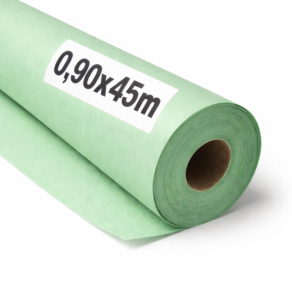 OFITURIA Kraft Paper Green Pastel - Roll 0.90 × 45 m - 1 Roll - Wrapping Paper and Packaging Paper - Craft Paper for DIY, Decoration and Sewing Patterns - Tear-Resistant and Easy to Cut - COM620-parent2