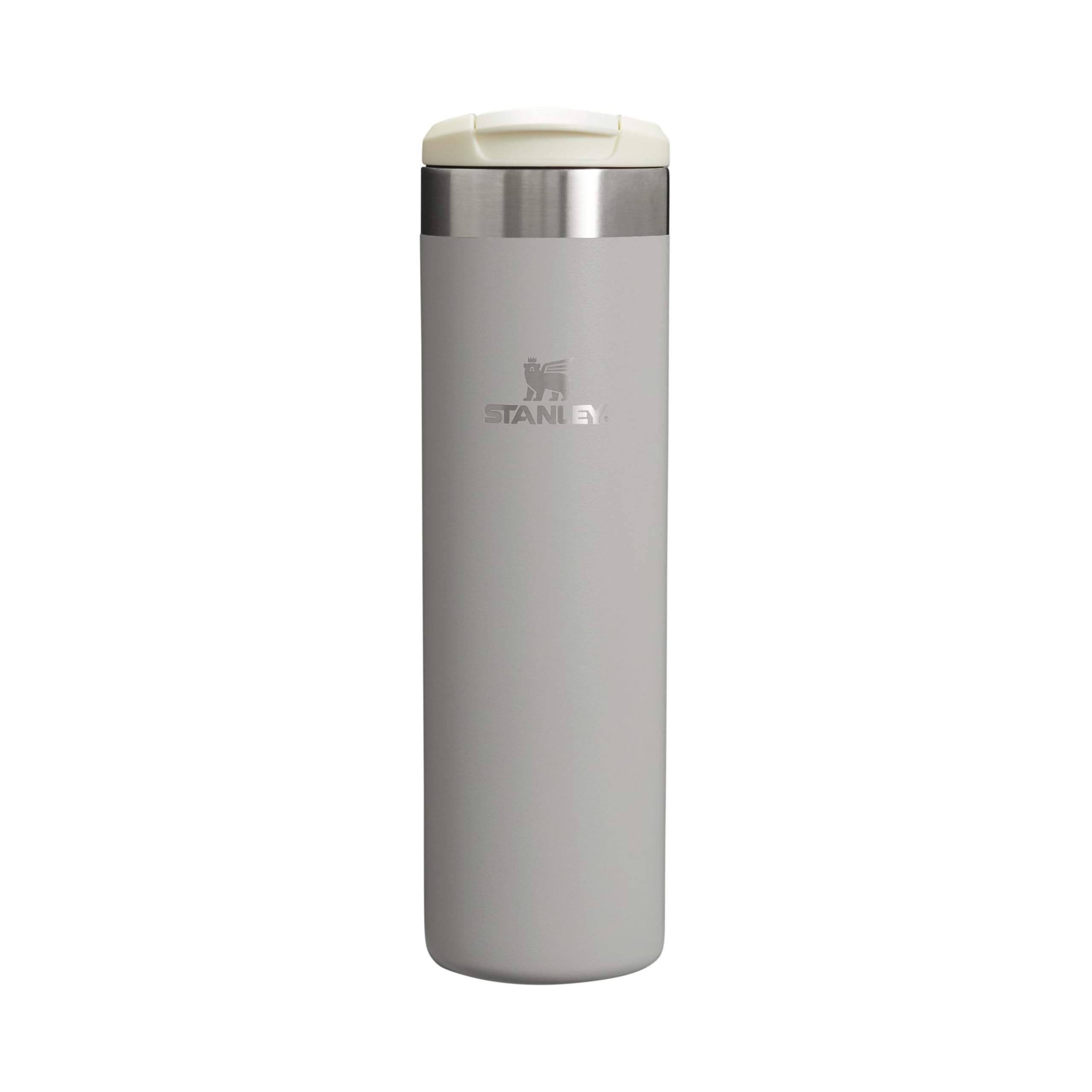 Stanley 1913 Aerolight Transit Thermo Mug 0.6L - Keeps Hot for 6 Hours - Dishwasher Safe - Coffee Mug To Go Leak-Proof - Compatible with Common Car Drink Holders - Thermos Flask - Ash - 100000107917
