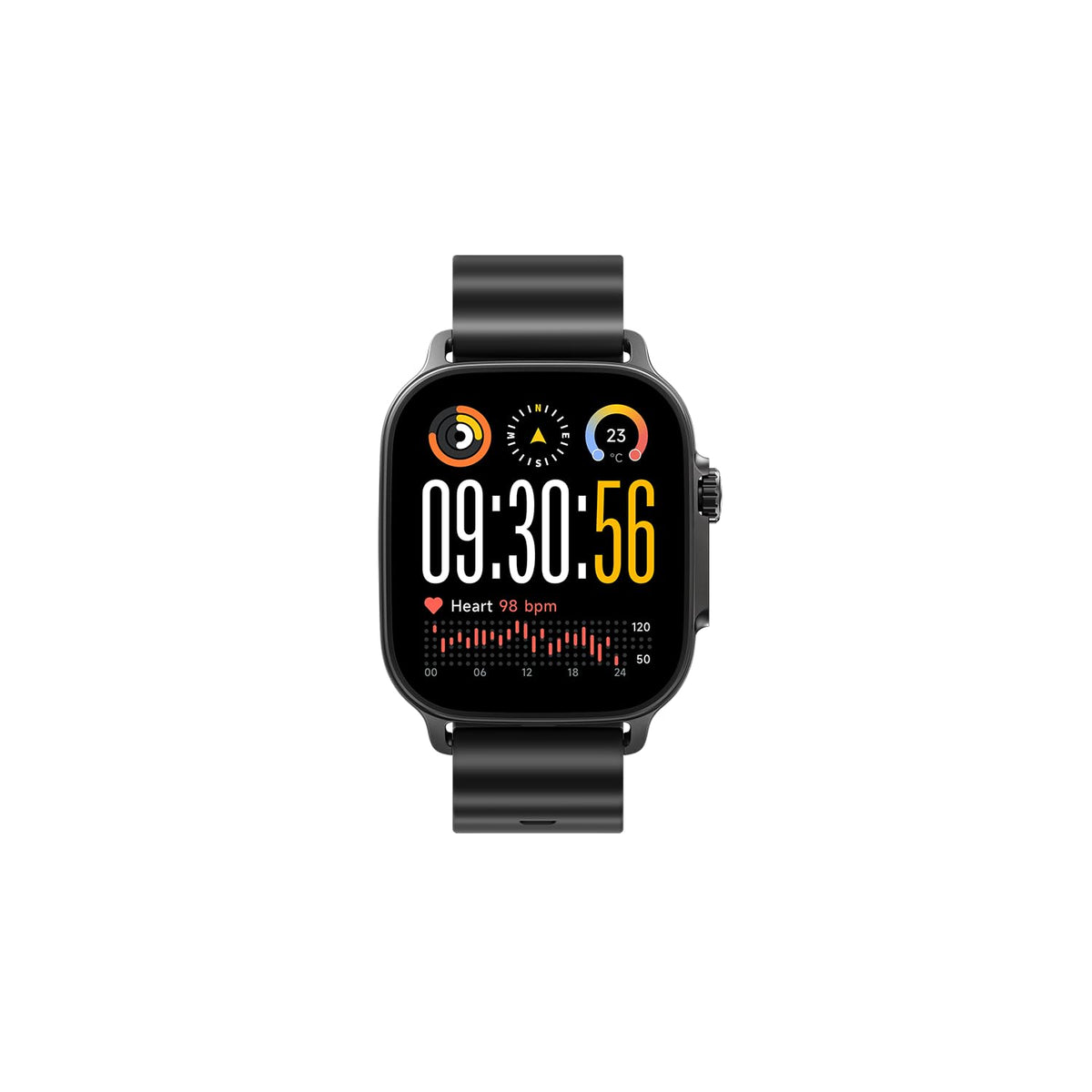 realme Watch 5, 1.97" AMOLED Display, 60 Hz superfluid, 16-Day Very Long Battery Life, IP68 Water and Dust Resistance, Titanium Black - 6941764468948
