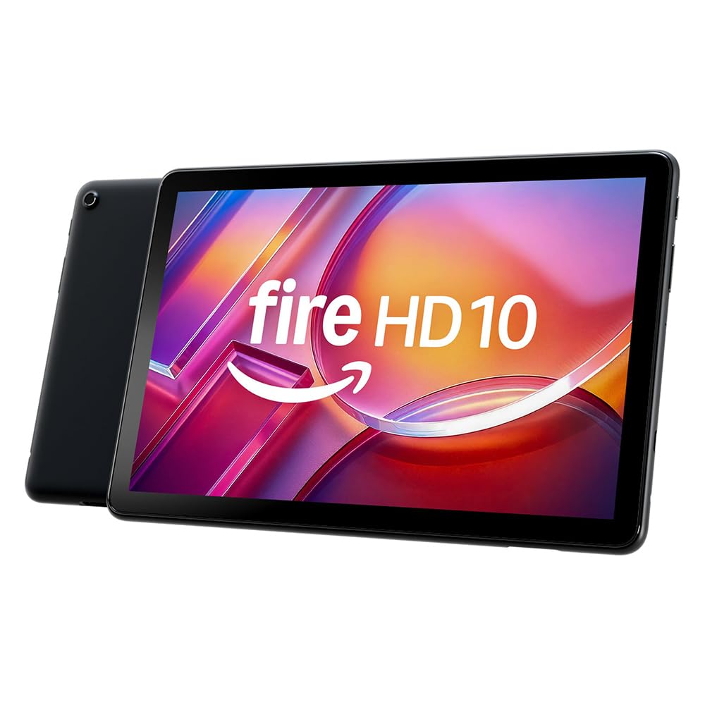 Fire HD 10 tablet 2023 (latest generation), optimized for relaxation, brilliant 10.1-inch full HD display, octa-core processor, 3 GB RAM, up to 13h battery life, 32 GB, black, with advertising - TG425K