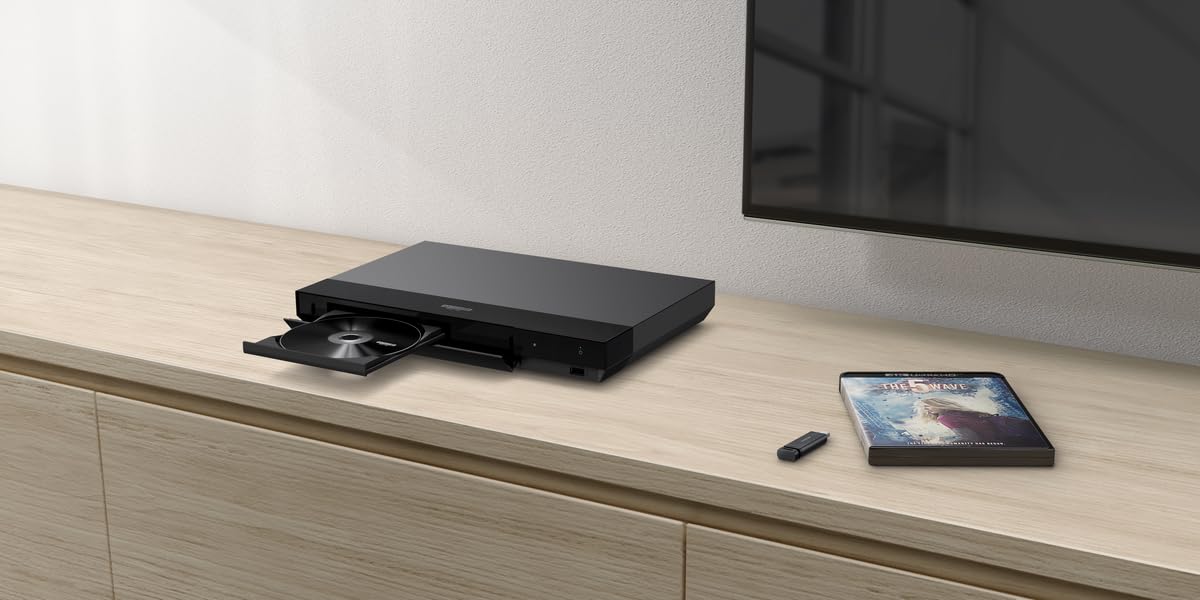 Sony UBP-X700 4K Ultra HD Blu-ray Disc Player (High-Resolution Audio, HDR10, Dolby Vision, BT.2020, Enhanced Upscaling, Universal Player, HDMI & Coaxial SPDIF) - UBPX700B.EC1
