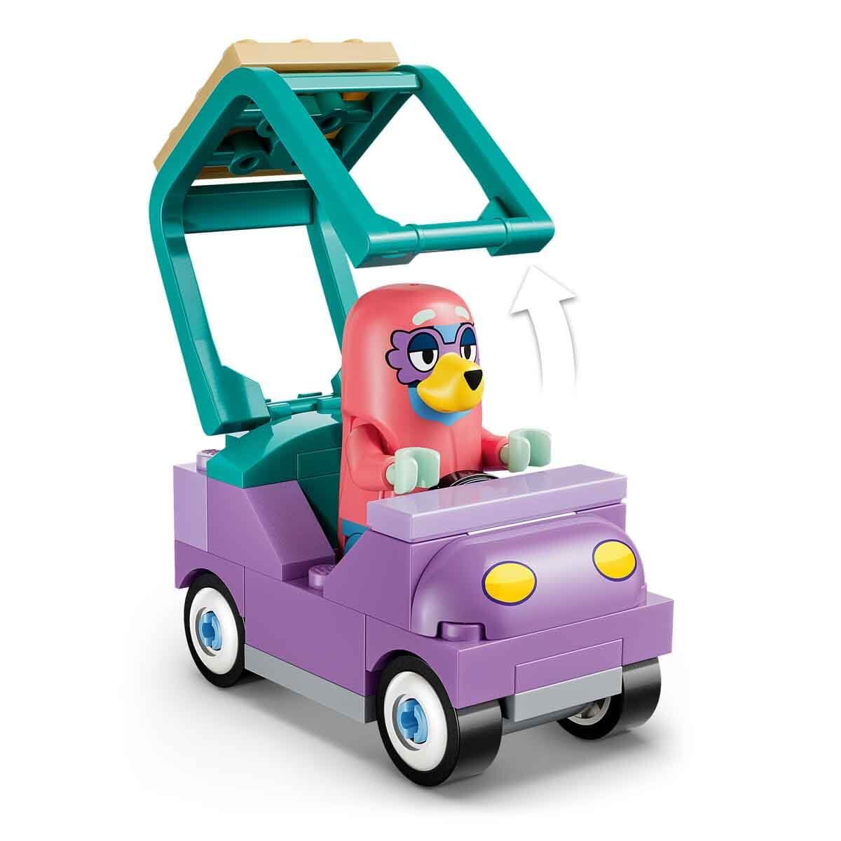 LEGO Bluey Grandmas with Bingo and Bluey - educational toy with car, 2 minifigures & garden - Montessori set - birthday gift for girls and boys aged 4 and over - 11216
