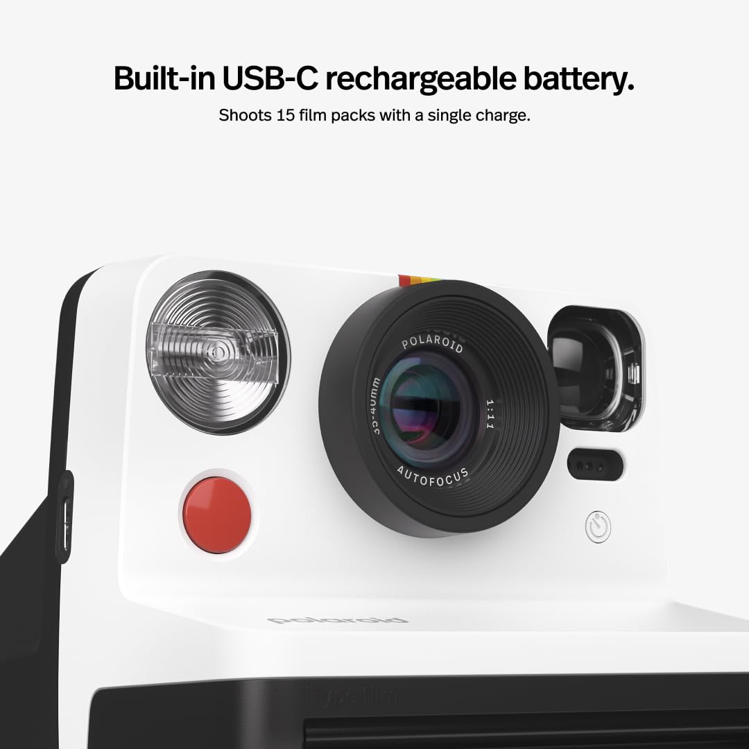 Polaroid Now Gen 2 Instant Camera - Black, No Films - 9095