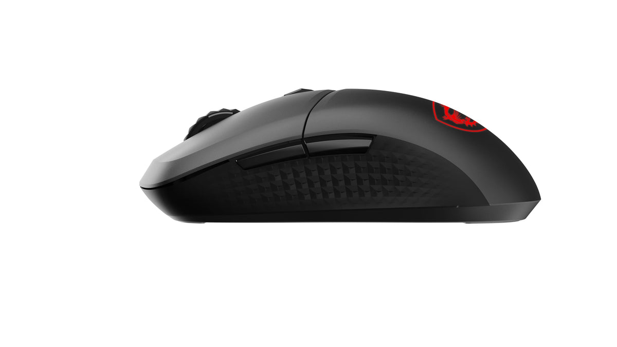 MSI Versa 300 Wireless Gaming Mouse – 8000 DPI optical sensor, 1000 Hz polling rate, symmetrical design, 30M+ clicks, 6 buttons, 50-hour battery life, 1 ms latency, 60 g – Wired/Wireless - S12-4301260-CLA