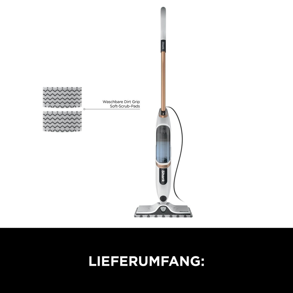 Shark SteamSpot with Steam Blaster Technology for Hard Floors, Copper S2001EU