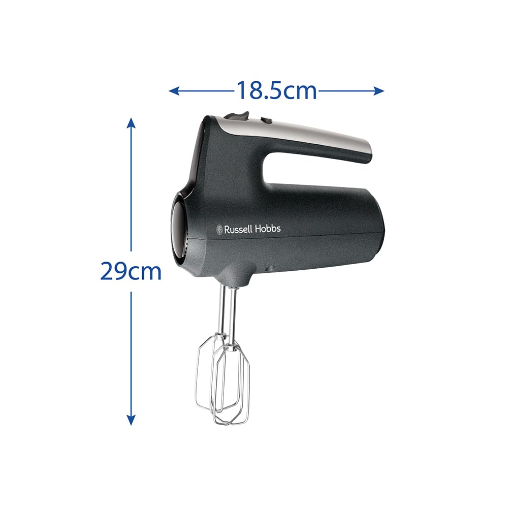 Russell Hobbs Hand Mixer, 5 Speeds, 350 Watts, Anthracite - 27151