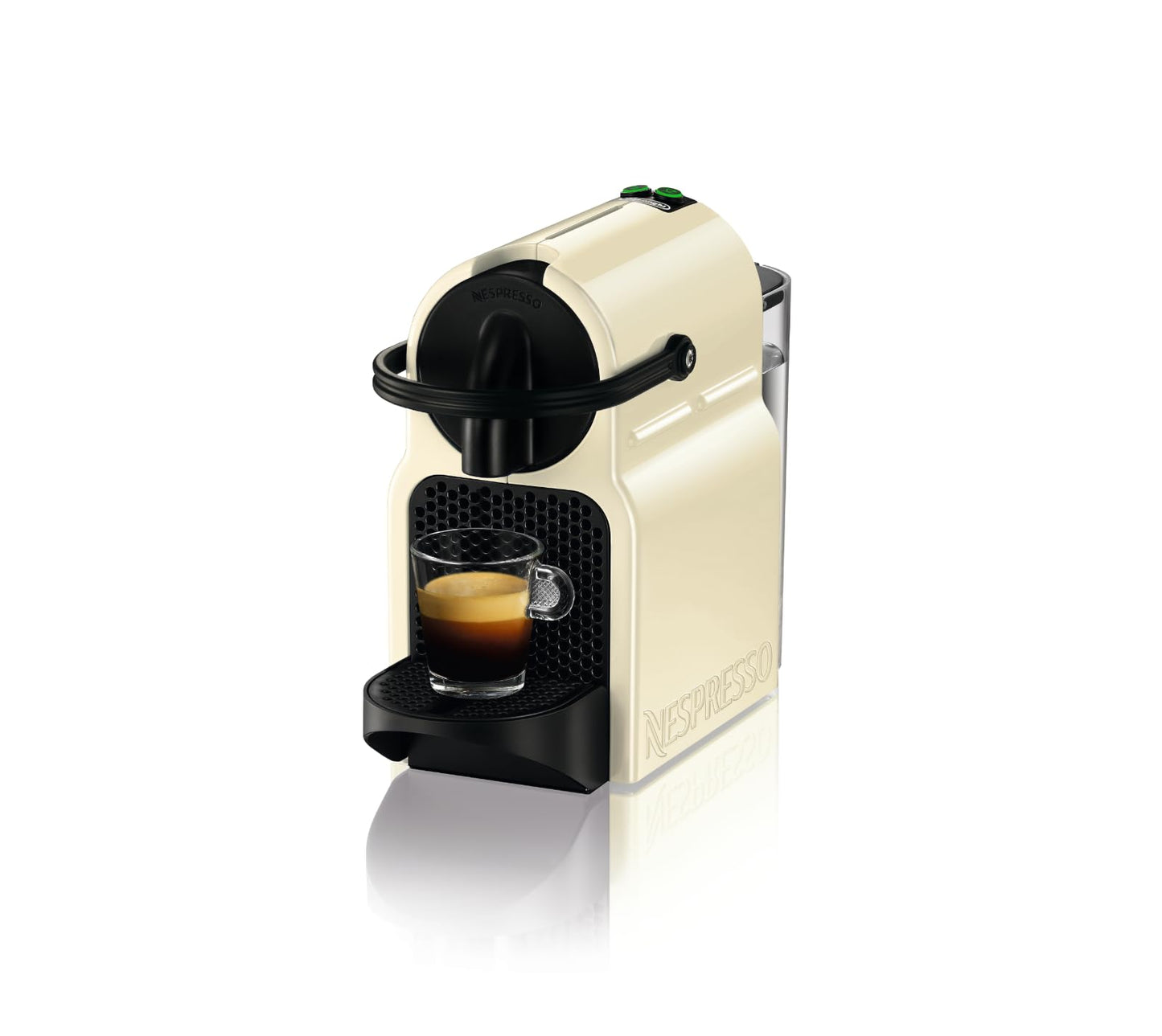 Nespresso De'Longhi EN 80.CW Inissia capsule machine, high pressure pump and energy saving function, automatic power off 9 minutes, cup capacity for espresso and lungo, 0.7 l water tank, vanilla cream
