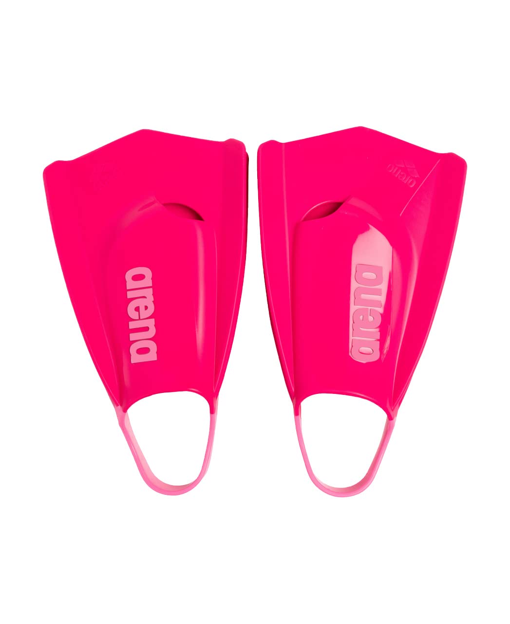 arena Powerfin Pro II swimming pool training fins, swimming fins for adults, fins made of 100% silicone, comfortable short fins for the swimming pool, pink, 46-47 - 006151-120-12.5-13.5