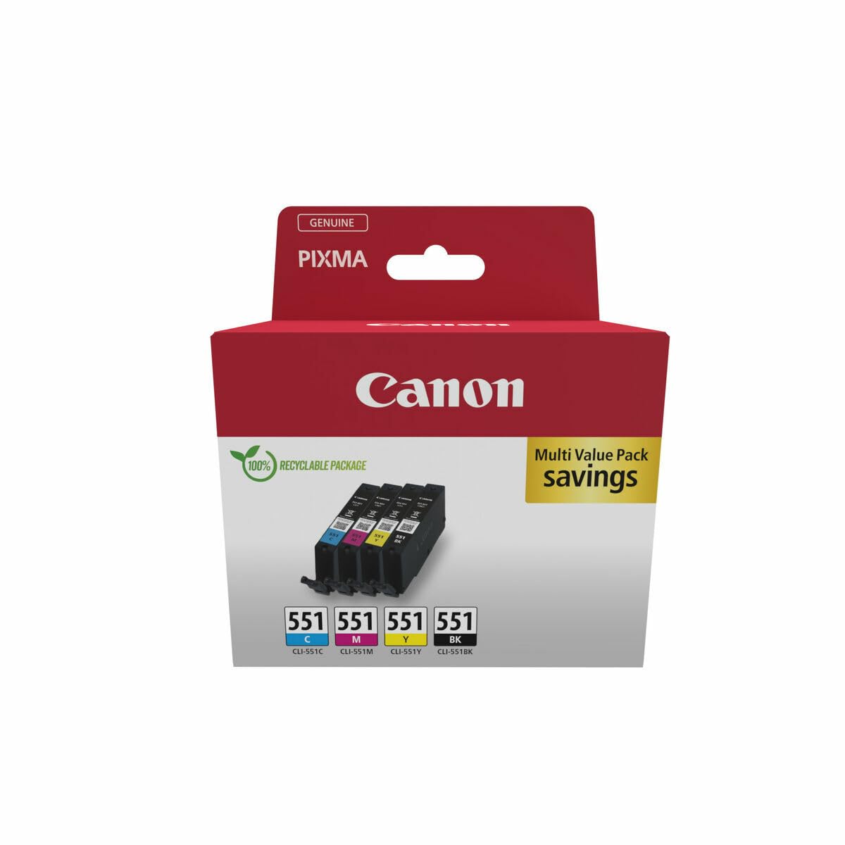 Canon CLI-551 Original Ink Cartridges Multipack - 6509B015