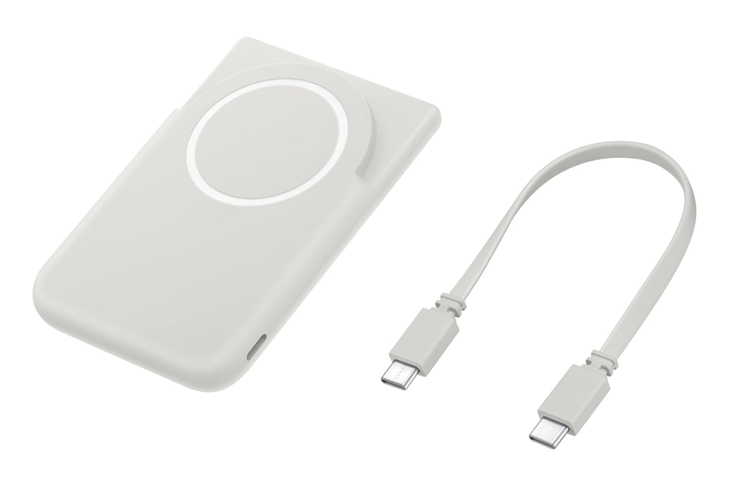 Samsung Magnet Wireless Power Bank EB-U5200, 5,000 mAh, Qi2-certified fast charging with up to 15 watts, integrated stand, gray - EB-U2500XJEGWW