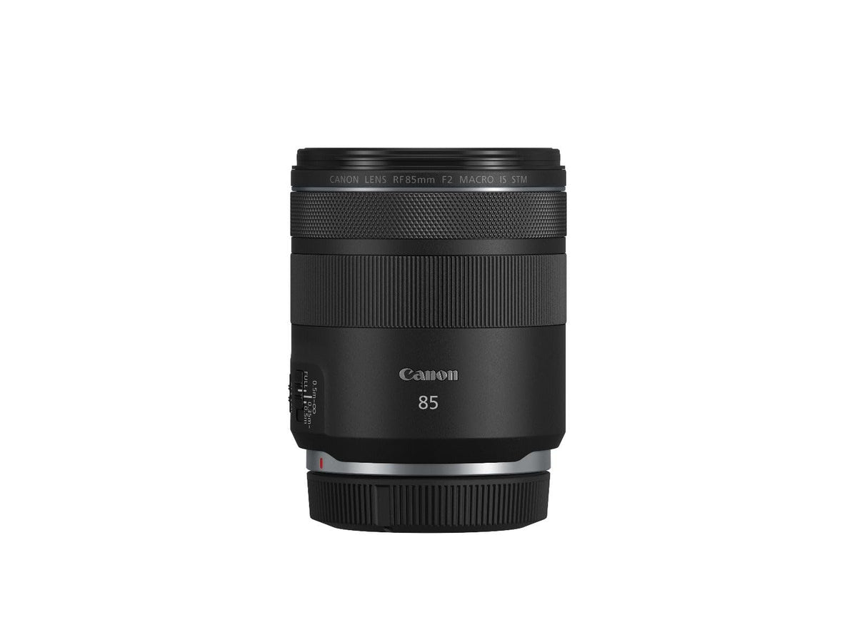 Canon RF 85mm F2 Macro is STM Portrait Lens for Canon EOS R Series (0.5x Macro Magnification, 5-Stop Image Stabilizer, 9-Blade Iris Diaphragm, Quiet STM Motor, Wide Angle Lens) Black